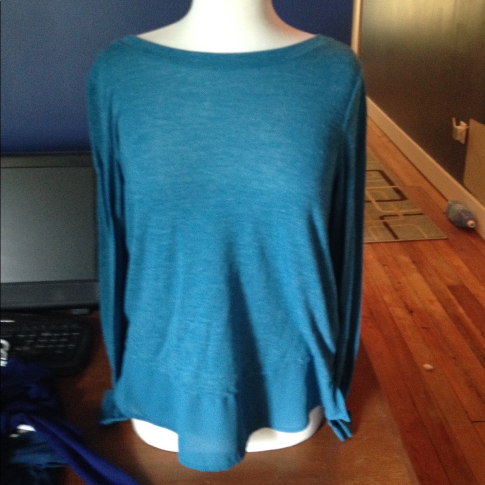 Long Sleeve Blue Tee
