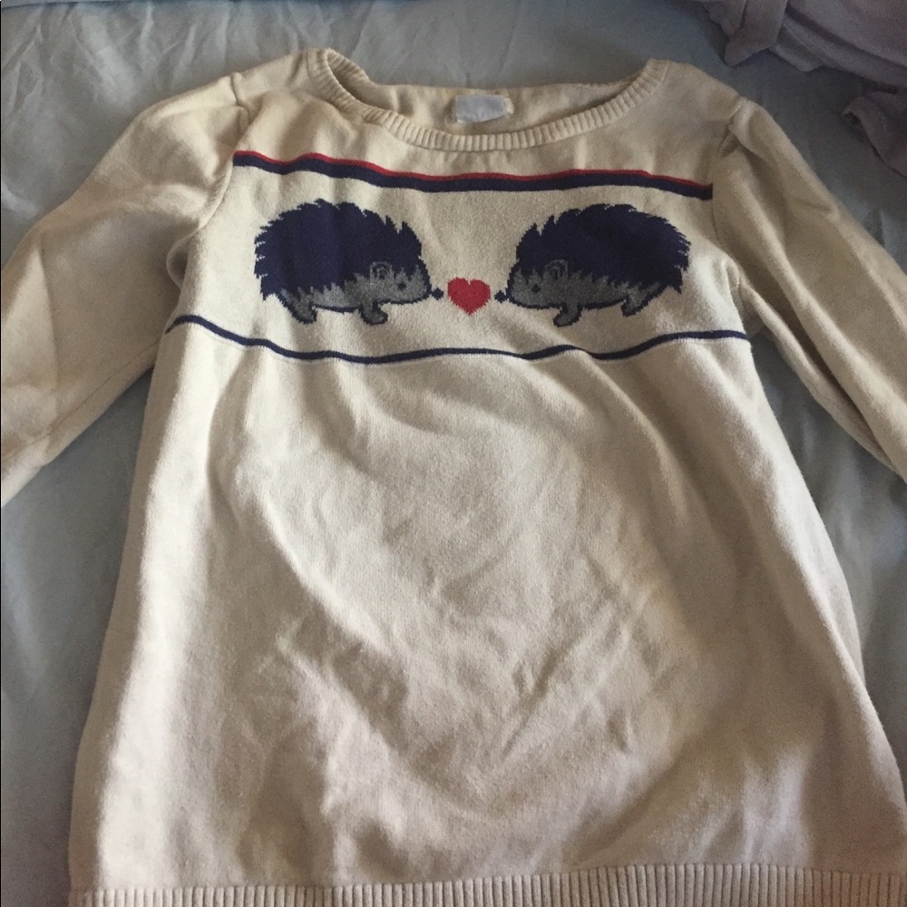 Hedgehog 3/4 length sleeve sweater