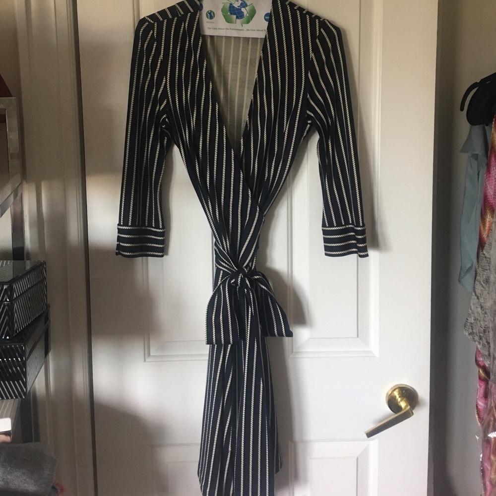 DVF rope design wrap dress