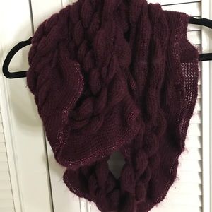 Maroon infinity scarf