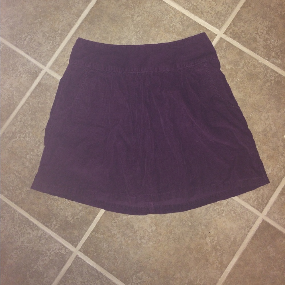 Purple velvet skirt!