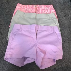 3 pairs of J Crew Chino Shorts