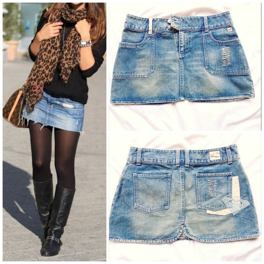Denim Mini Skirt