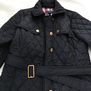 Navy lands end coat