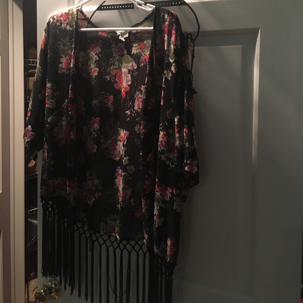 Pacsun Floral Cardigan