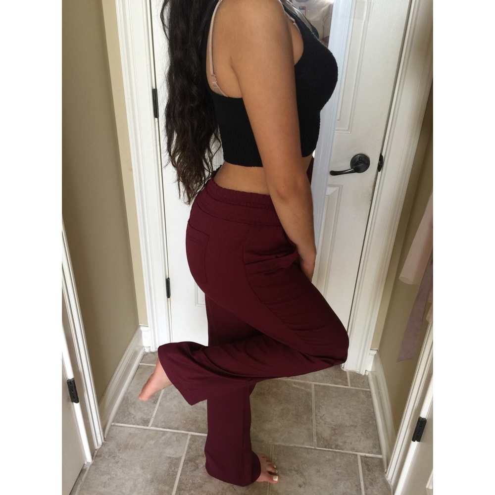 Wine Flowy Pants