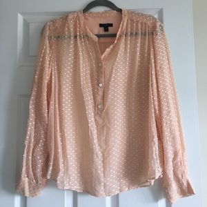 Sheer J. Crew Popover