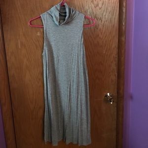 Grey turtle neck dress