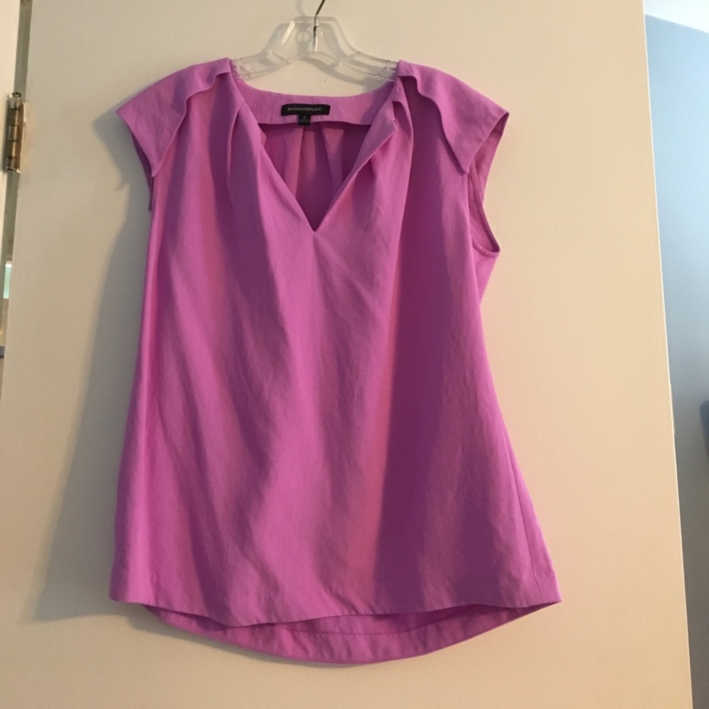 Banana Republic pintuck shirt