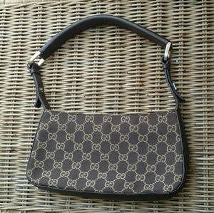 Gucci Canvas & Leather Pochette
