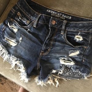 American eagle hi rise festival shorts