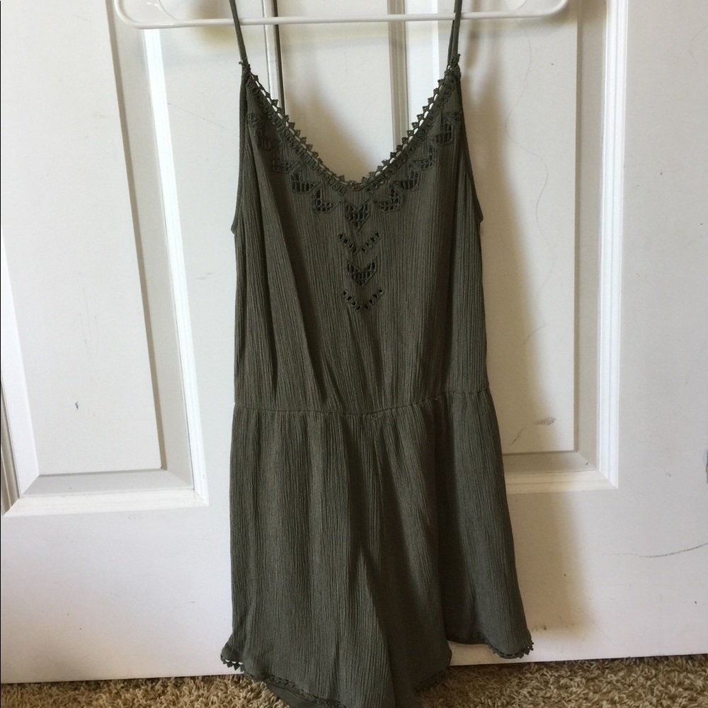 Olive green romper