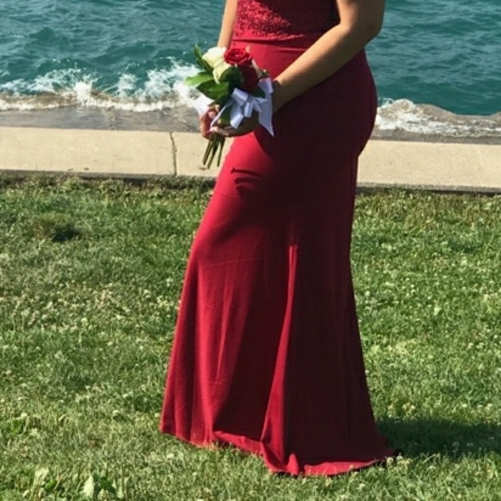Red/ burgundy dress