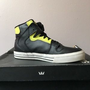 Supra Vaider Black/Yellow Action Leather
