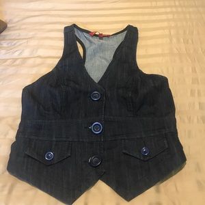Denim vest size L