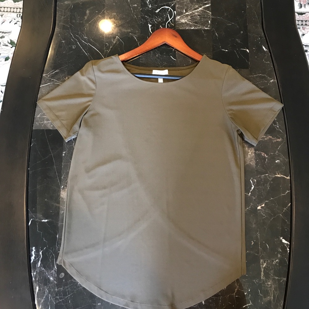 Leith Hunter Green Split Back Blouse - image 1