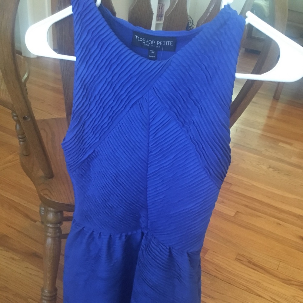 Topshop petite blue dress