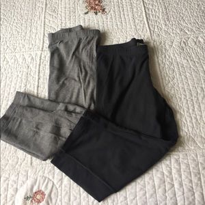 Two pair grey/dark grey leggings bundle!!!