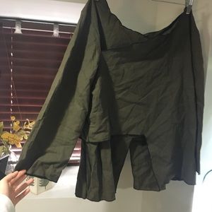 Cynthia Ashby Long Sleeved Asymmetrical Top