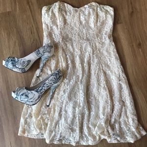 Cream Lace Dress