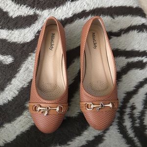 Gold Flats size 10