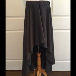 Enzo Costa grey high lo maxi skirt