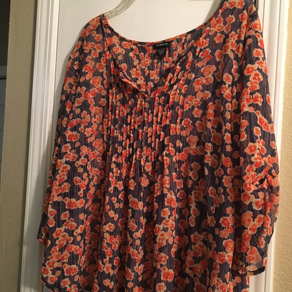 Sheer Floral Top