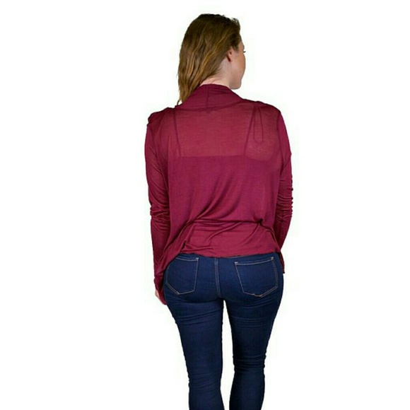 plus size long sleeve Cardigan - Picture 3 of 4