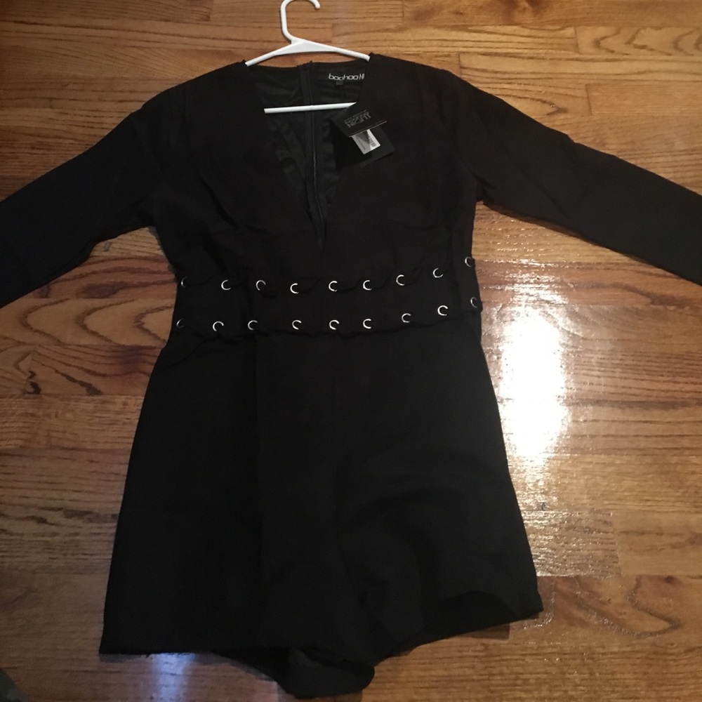 Boohoo Black Romper **UK SIZE 8** FITS LIKE SIZE 4