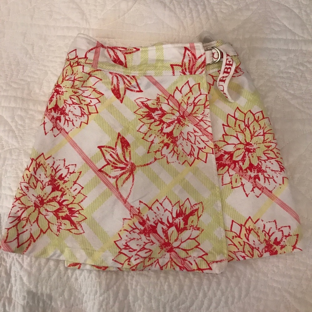 Burberry wrap skirt