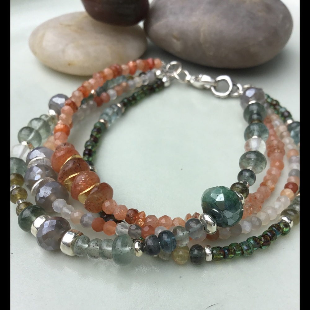 Sold🎄140🎄 Gemstone Bracelet - Picture 1 of 2