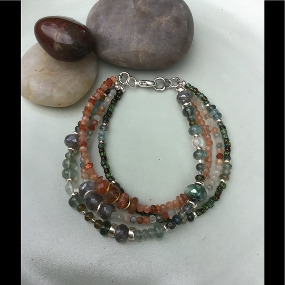 Sold🎄140🎄 Gemstone Bracelet - Picture 2 of 2