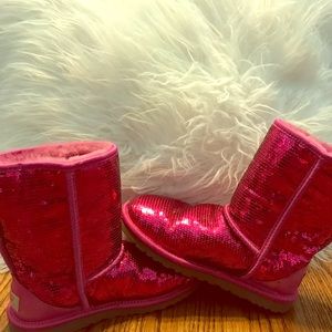 Pink Sequins UGG Australia Boot MINT CONDITION