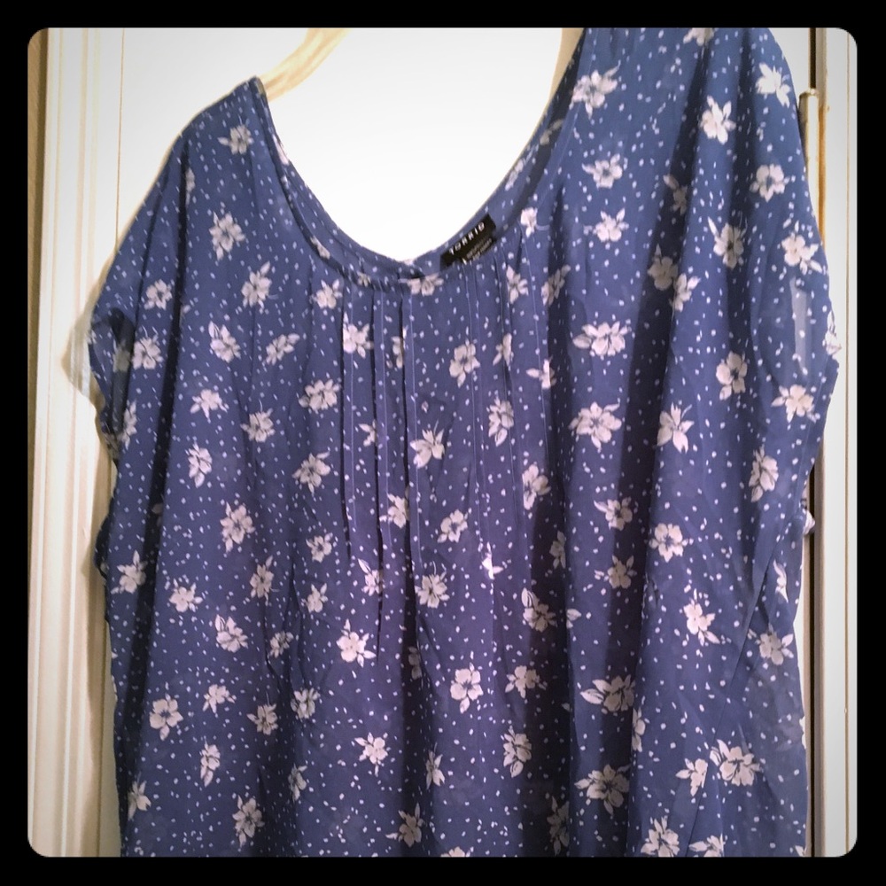 Sheer Floral Top