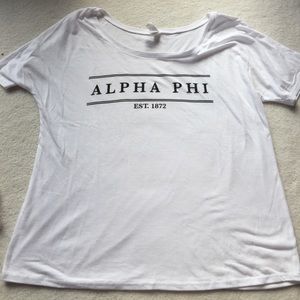 Alpha Phi Bella Fashion Tee (S)