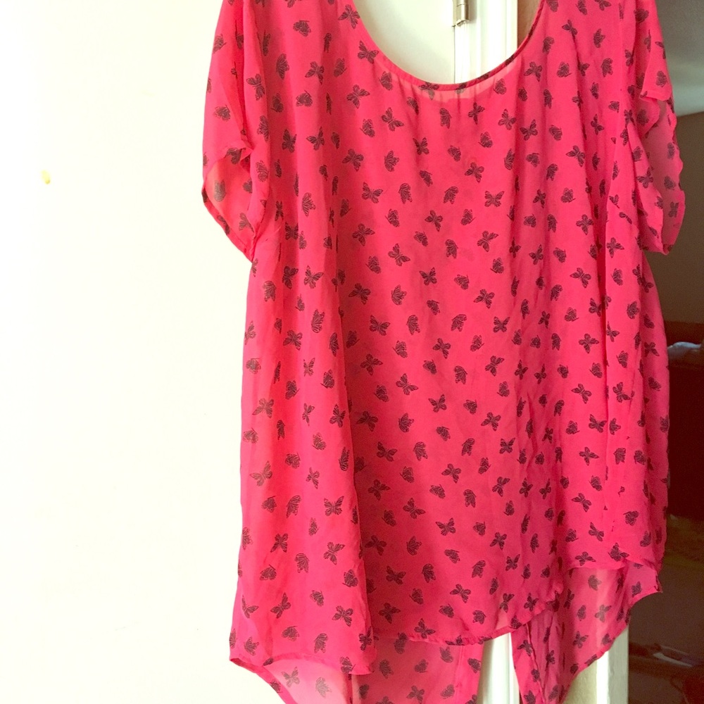 Sheer Floral Top