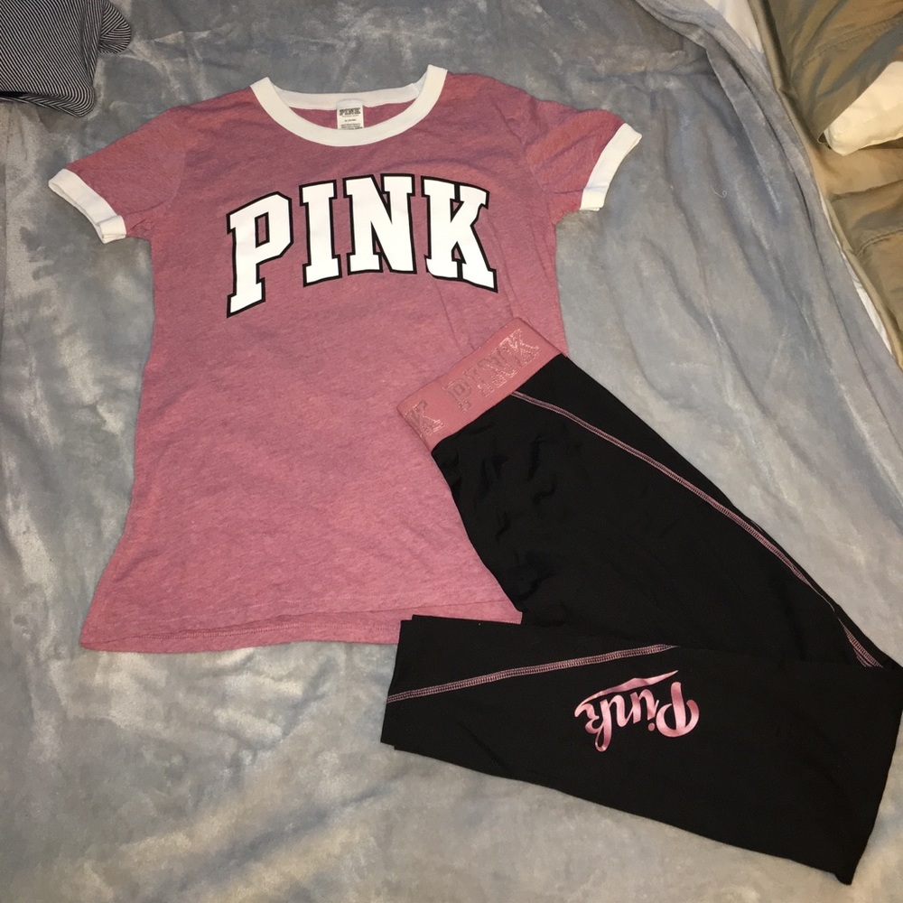 Pink shirt and leggings