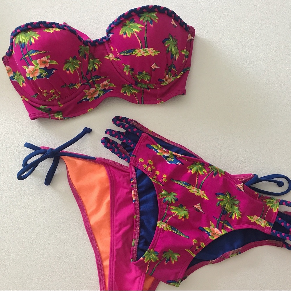 Hollister Swim - strapless bikini w/ bottoms