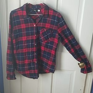 Red BDG lightweight flannel