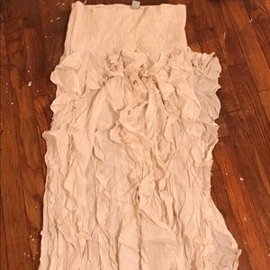 Cream skirt