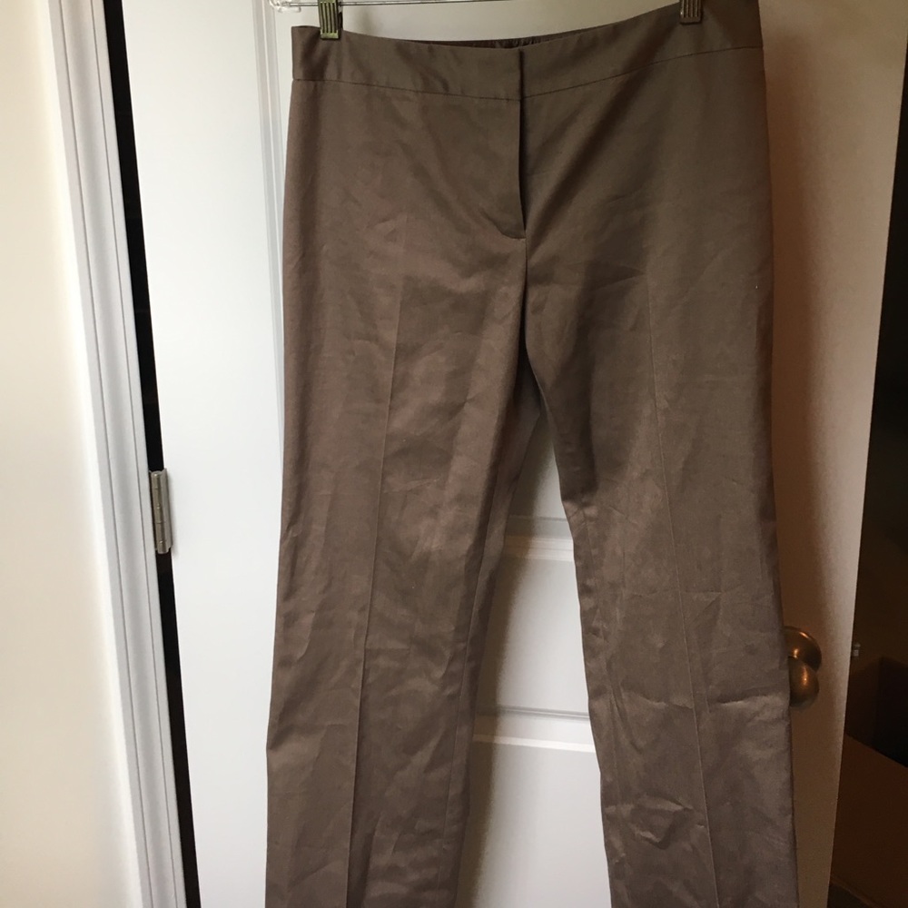 Tahari taupe work pants