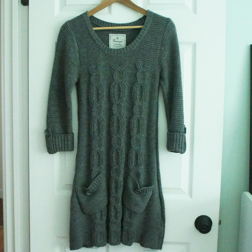 ⬇️EUC Energie Gray Sweater Dress - Size M