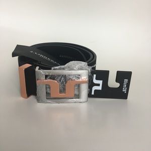 J.Lindeberg slater leather belt 80cm/28"