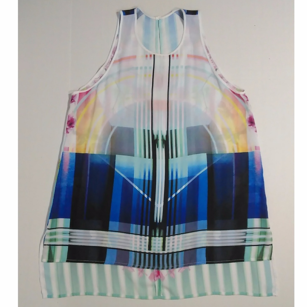 Clover Canyon Hollywood Bowl Print Hi-Lo Tank