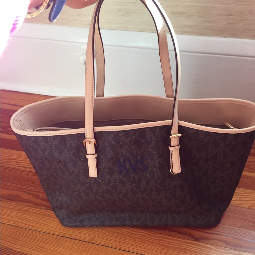 Michael Kors jet set travel medium tote bag