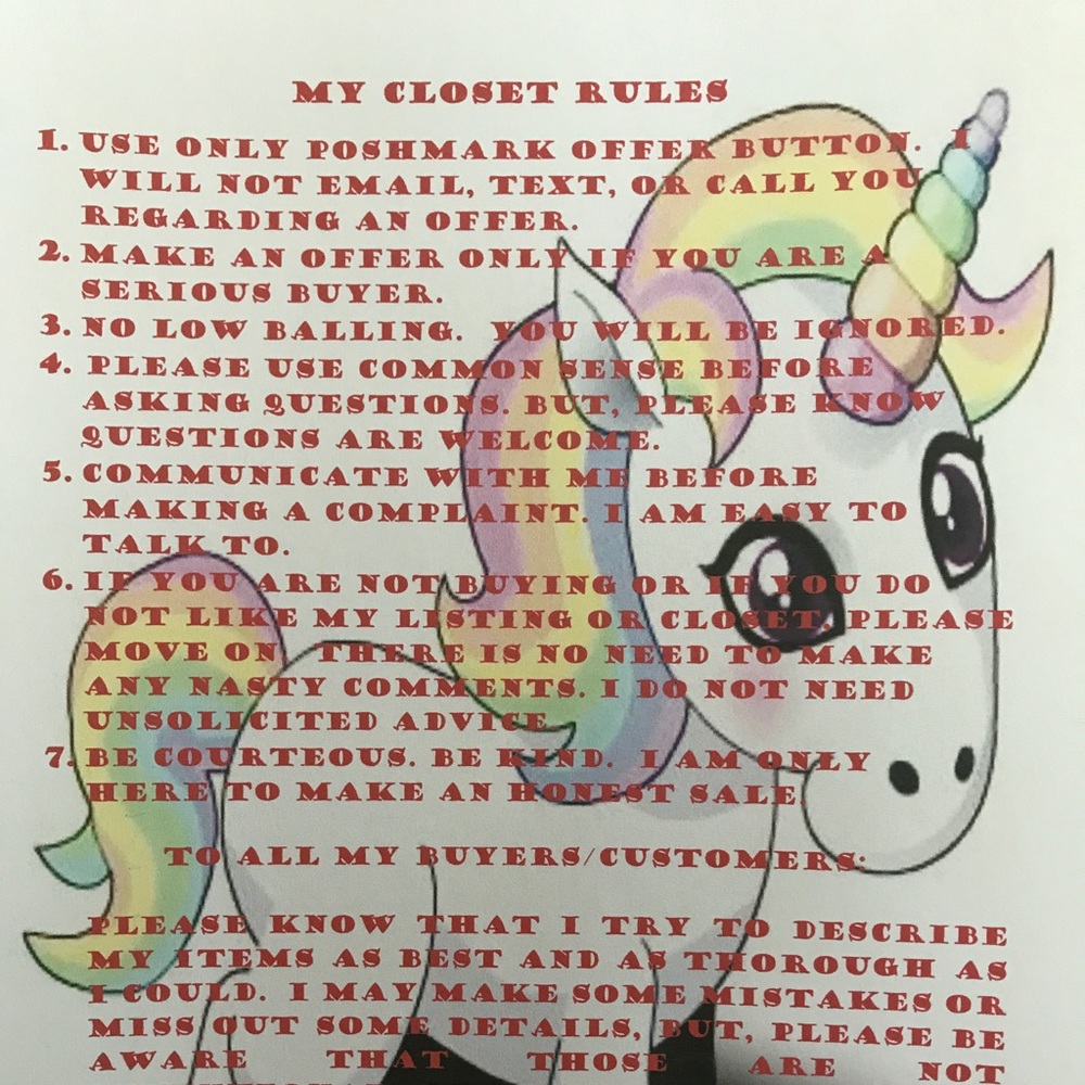 My Closet Rules