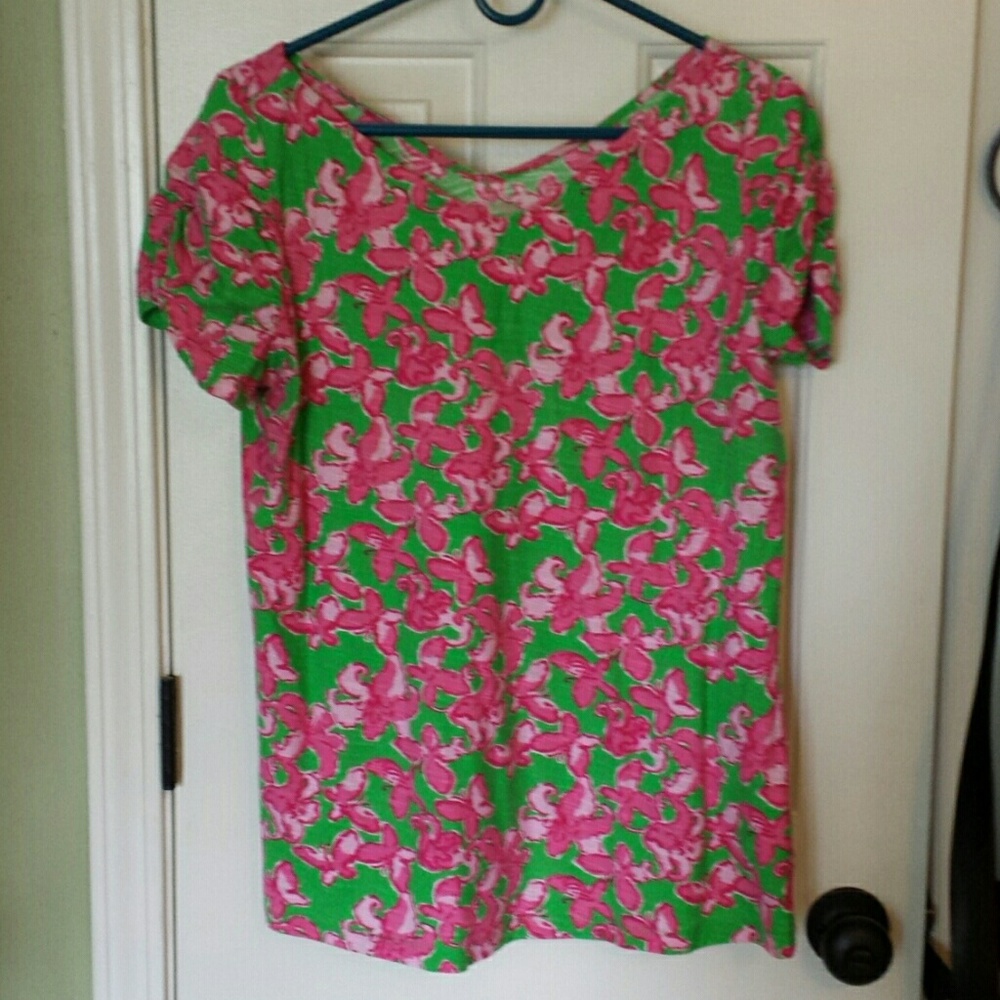 LP rouched sleeve top