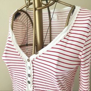 Anthropologie Pernette Striped L/S T - Small