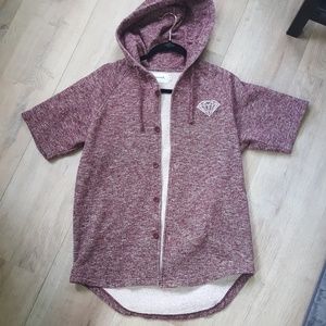 DIAMOND SUPPLY CO. Hooded Short Sleeve Sweater