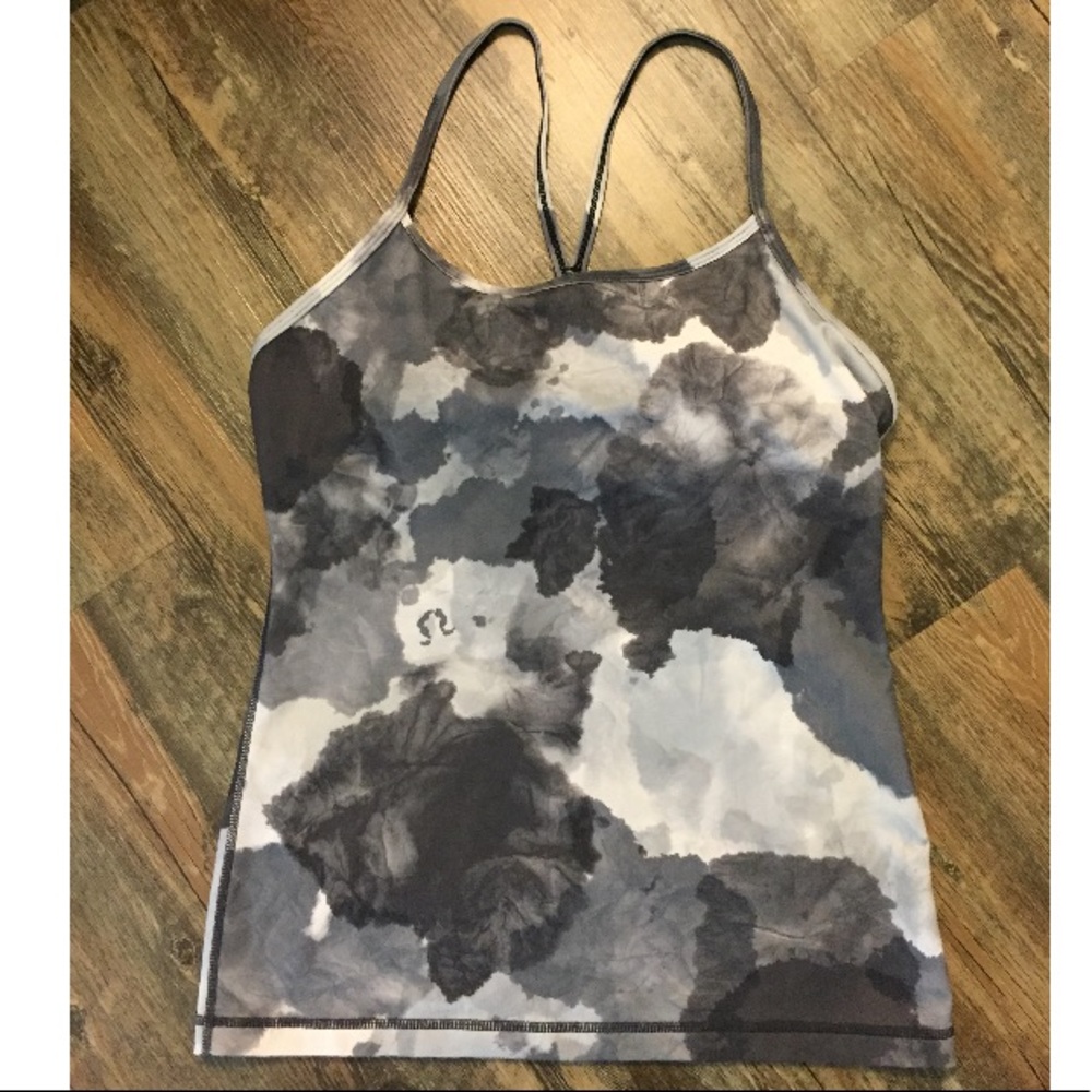 LULULEMON Power Y Tank Top w/ Shelf Bra SZ 8